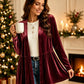 👚✨Women's Velvet Open Front Cardigan✨𝘉𝘶𝘺 𝘢𝘯𝘺 2 𝘢𝘯𝘥 𝘨𝘦𝘵 𝘢𝘯 𝘦𝘹𝘵𝘳𝘢 8% 𝘥𝘪𝘴𝘤𝘰𝘶𝘯𝘵
