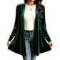 👚✨Women's Velvet Open Front Cardigan✨𝘉𝘶𝘺 𝘢𝘯𝘺 2 𝘢𝘯𝘥 𝘨𝘦𝘵 𝘢𝘯 𝘦𝘹𝘵𝘳𝘢 8% 𝘥𝘪𝘴𝘤𝘰𝘶𝘯𝘵