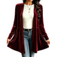 👚✨Women's Velvet Open Front Cardigan✨𝘉𝘶𝘺 𝘢𝘯𝘺 2 𝘢𝘯𝘥 𝘨𝘦𝘵 𝘢𝘯 𝘦𝘹𝘵𝘳𝘢 8% 𝘥𝘪𝘴𝘤𝘰𝘶𝘯𝘵