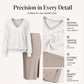 👗✨Women's Long Sleeve V-Neck Top & Ribbed Skirt Set✨𝘉𝘶𝘺 𝘢𝘯𝘺 2 𝘢𝘯𝘥 𝘨𝘦𝘵 𝘢𝘯 𝘦𝘹𝘵𝘳𝘢 8% 𝘥𝘪𝘴𝘤𝘰𝘶𝘯𝘵