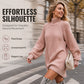 👚✨Women's Cozy Turtleneck Knit Sweater Dress✨𝘉𝘶𝘺 𝘢𝘯𝘺 2 𝘢𝘯𝘥 𝘨𝘦𝘵 𝘢𝘯 𝘦𝘹𝘵𝘳𝘢 8% 𝘥𝘪𝘴𝘤𝘰𝘶𝘯𝘵