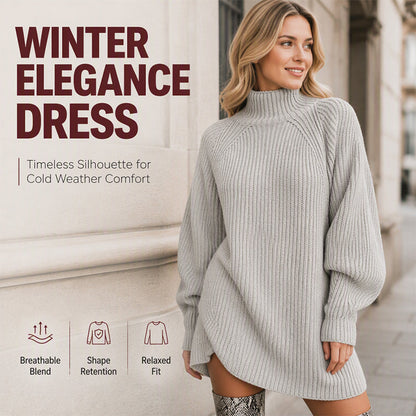 👚✨Women's Cozy Turtleneck Knit Sweater Dress✨𝘉𝘶𝘺 𝘢𝘯𝘺 2 𝘢𝘯𝘥 𝘨𝘦𝘵 𝘢𝘯 𝘦𝘹𝘵𝘳𝘢 8% 𝘥𝘪𝘴𝘤𝘰𝘶𝘯𝘵