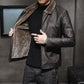 🧥 Plush-Lined Warmth, Refined Leather-Look Style | Men's Zip Jacket✨𝘉𝘶𝘺 𝘢𝘯𝘺 2 𝘢𝘯𝘥 𝘨𝘦𝘵 𝘢𝘯 𝘦𝘹𝘵𝘳𝘢 8% 𝘥𝘪𝘴𝘤𝘰𝘶𝘯𝘵