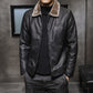 🧥 Plush-Lined Warmth, Refined Leather-Look Style | Men's Zip Jacket✨𝘉𝘶𝘺 𝘢𝘯𝘺 2 𝘢𝘯𝘥 𝘨𝘦𝘵 𝘢𝘯 𝘦𝘹𝘵𝘳𝘢 8% 𝘥𝘪𝘴𝘤𝘰𝘶𝘯𝘵