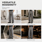 💼 Tailored Waist, Effortless Drape | Men's Double-Breasted High-Waist Pants