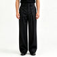 💼 Tailored Waist, Effortless Drape | Men's Double-Breasted High-Waist Pants