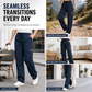 ✨👖Women's Relaxed Fit Straight Leg Cargo Pants with Elastic Drawstring Waist and Side Utility Pockets✨𝘉𝘶𝘺 𝘢𝘯𝘺 2 𝘢𝘯𝘥 𝘨𝘦𝘵 𝘢𝘯 𝘦𝘹𝘵𝘳𝘢 8% 𝘥𝘪𝘴𝘤𝘰𝘶𝘯𝘵