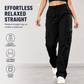 ✨👖Women's Relaxed Fit Straight Leg Cargo Pants with Elastic Drawstring Waist and Side Utility Pockets✨𝘉𝘶𝘺 𝘢𝘯𝘺 2 𝘢𝘯𝘥 𝘨𝘦𝘵 𝘢𝘯 𝘦𝘹𝘵𝘳𝘢 8% 𝘥𝘪𝘴𝘤𝘰𝘶𝘯𝘵