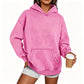Unisex Casual Oversized Acid Wash Hoodie
