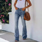 Women's Casual High-Waist Flare Jeans