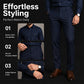 Men Two Piece Polyester Shirt Pants Set