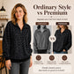 Women's Leopard Print Quarter-Zip Sweatshirt
