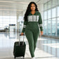 Women's Casual Slim Fit Hoodie & Pants Set