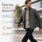 Men's Lightweight Padded Stand Collar Winter Coat