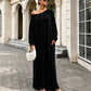 Women's Off-Shoulder Long Sleeve Maxi Dress