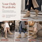Women's Suede Martin Boots with Slanted Buckle Chunky Mid Heel and Side Zipper Ankle Boots
