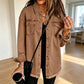 Women's Frayed Hem Washed Denim Jacket