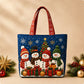 Christmas Theme Quilted Tote Bag