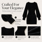 Women's V-Neck Fuzzy Knit Mini Dress