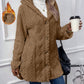 🎉 This Week's Special Sales - 60% OFF ✨ Women's Hooded Plush Fleece Button Jacket