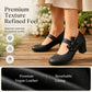Women's Elegant Chunky Heel Shoes with Bow Strap