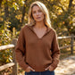 💕Hot Sale-50% Off🎁Women's V-Neck Lapel Collar Knit Sweater