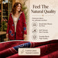 Women's Vintage Leaf Print Hooded Coat