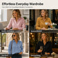 Women's Classic Long Sleeve Button Down Shirt
