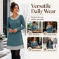 Women's Casual Plaid Patchwork Knit Dress