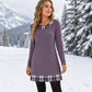Women's Casual Plaid Patchwork Knit Dress