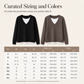 Women's Fake Two-Piece V-Neck Knit Top