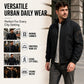 Men's Loose Plush-Lined Bomber Jacket