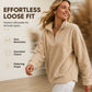 Women's Casual Cozy Quarter-Zip Sweatshirt