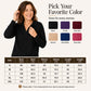 Women's Cozy V-Neck Ribbed Knit Sweater