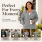Women's Textured Waffle Longline Hooded Jacket