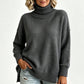 Women's Loose Fit Knit Turtleneck Sweater