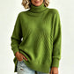 Women's Loose Fit Knit Turtleneck Sweater