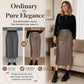 Women's Chic Irregular Side Slit PU Leather Skirt