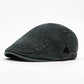 Unisex Vintage Distressed Beret Flat Cap