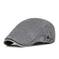 Unisex Vintage Distressed Beret Flat Cap