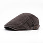 Unisex Vintage Distressed Beret Flat Cap