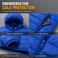 Men's Lightweight Hooded Padded Cotton Casual Short Winter Coat Plus Size