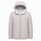 Men's Lightweight Hooded Padded Cotton Casual Short Winter Coat Plus Size