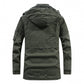 Men’s Plush Lined Winter Jacket with Multi Pockets