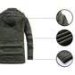 Men’s Plush Lined Winter Jacket with Multi Pockets