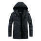 Men’s Plush Lined Winter Jacket with Multi Pockets