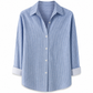 Women Elegant Casual Long Sleeve Button Up Blouse