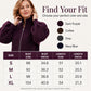 Women's Lantern Sleeve Zip-Up Knit Sweater