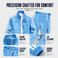 Men's Geometric Print Full-Zip Jacket & Pants Set
