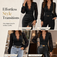 Women's Deep V-Neck Lace Long Sleeve Top